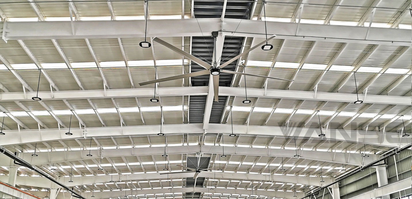 輪船制造車(chē)間永磁大型工業(yè)吊扇