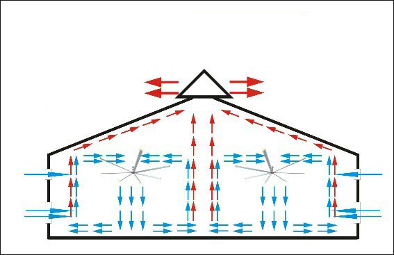 大型工業(yè)吊扇循環(huán)氣流 大型工業(yè)吊扇循環(huán)氣流